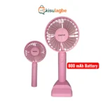 KINNTOR KT-8038 Rechargeable Handheld Fan with Mobile Stand