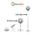 HEJ HJ-5056 Height Adjustable Telescope Stand Fan